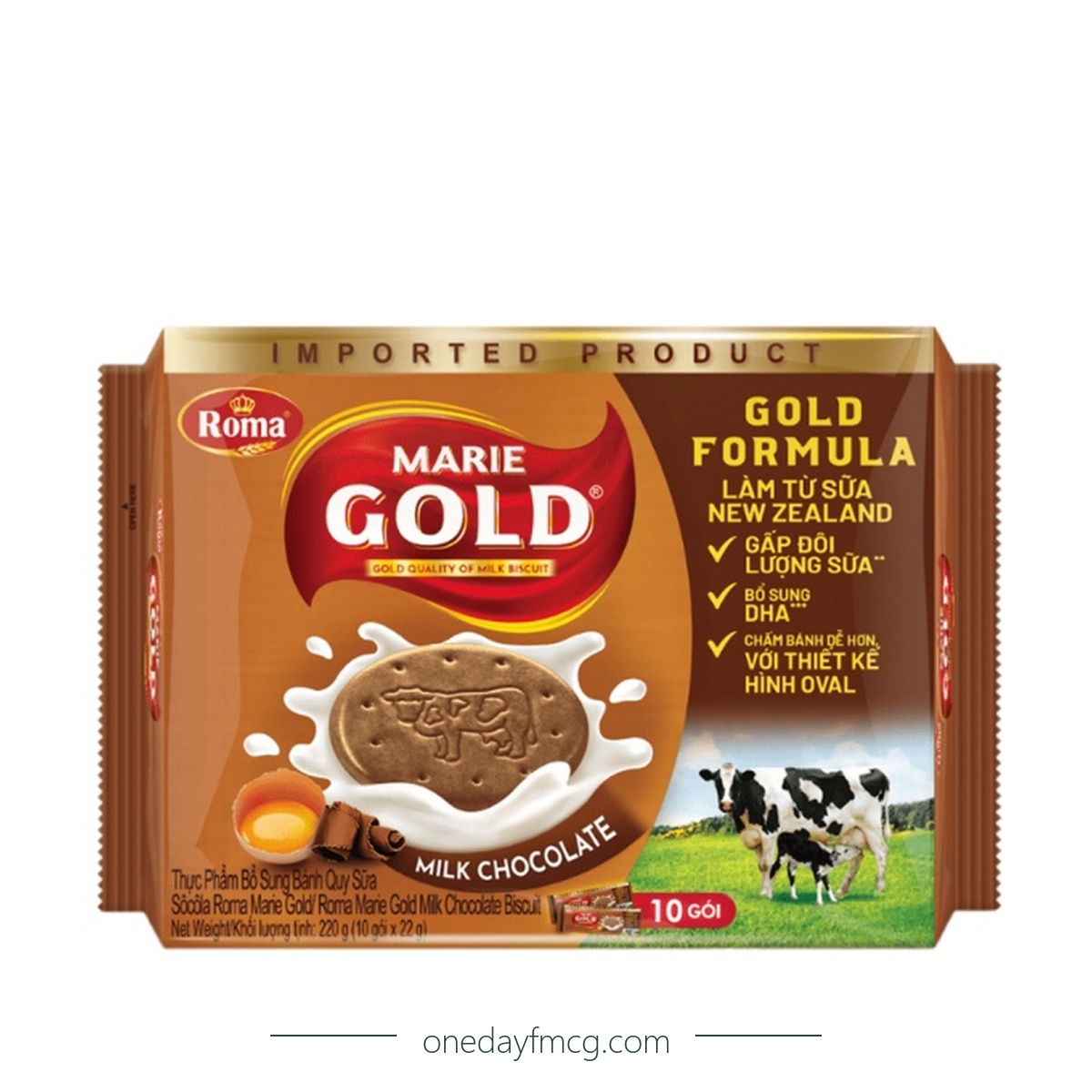 Roma Marie Gold Milk Chocolate Biscuit 220g